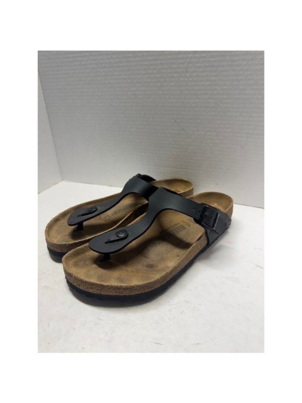 Birkenstock Gizeh Black Birko-Flor Thong Sandals Size 40 L9 M7